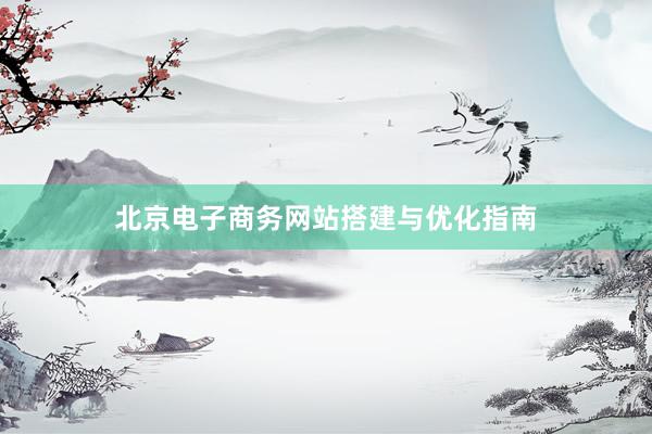 北京电子商务网站搭建与优化指南